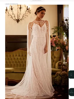 Stunning Melissa Sweet Petal Cashmere Embroidered Wedding Gown thumbnail 5