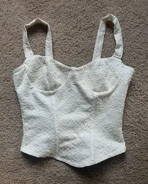 SheIn White corset thumbnail 1