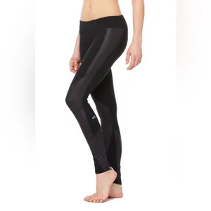 Alo Yoga Undertone Legging Two Tone Black Ankle Zipper Women's Size XS thumbnail 3