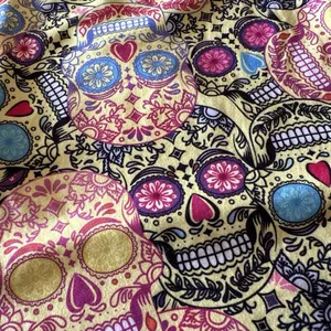 Kimmery Sugar Skull Multicolor Skirt/Short Athletic Skort Cellphone Pocket XL thumbnail 2