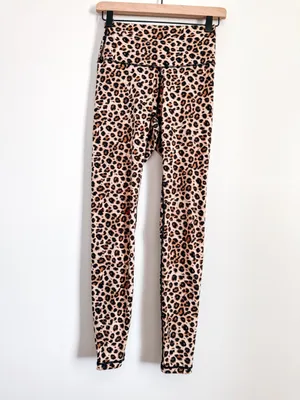 ColorfulKoala Leopard Print Brown and Tan High Rise Leggings Size S thumbnail 2