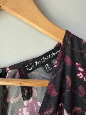 For Love & Lemons Floral Long Sleeve Midi Dress thumbnail 4