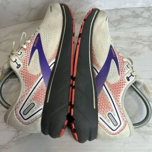 Brooks Ghost 14 Running athletic Shoes Womens‎ Sz 10 M (B) White/Purple thumbnail 6