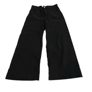 Maeve The Colette Ponte Crop Wide-Leg Pants Black‎ Linen Blend Size 30 thumbnail 3
