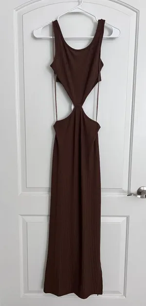 Princess Polly Billie Maxi Dress Brown thumbnail 5