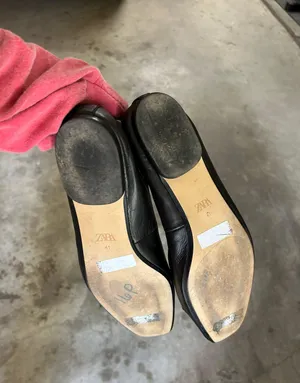 ZARA Genuine Leather Ballet Flats thumbnail 2