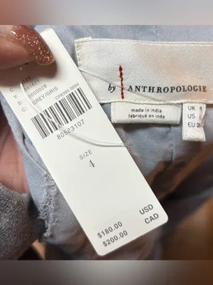 NEW Anthropologie Gray Layered Ruffle Asymmetrical Boho Quiet Luxury Maxi Skirt thumbnail 5
