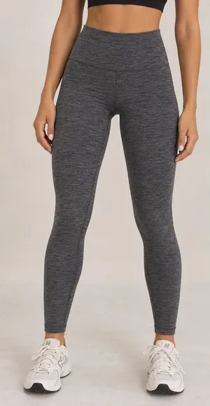 Lululemon Leggings Size 0 Heathered Gray High Rise Full Length Yoga Pants thumbnail 1