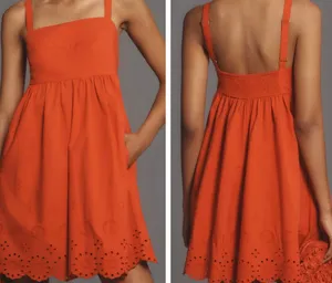 Maeve Sleeveless Eyelet Romper, Size XS thumbnail 9