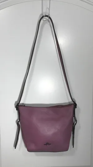 Coach Val Dufflette Leather Crossbody in Primrose. EUC thumbnail 1