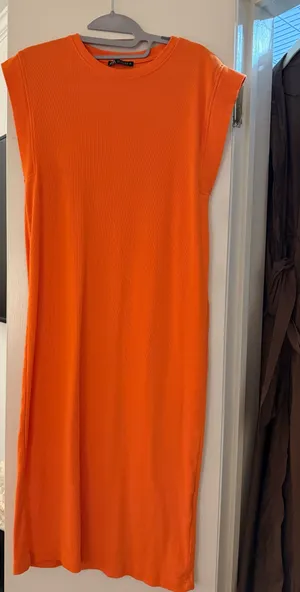 Zara Orange Dress thumbnail 1
