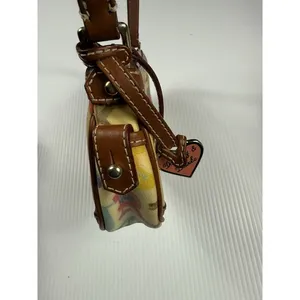 Dooney & Bourke Coated Rainbow‎ Doodle Graffiti Handbag Purse thumbnail 6