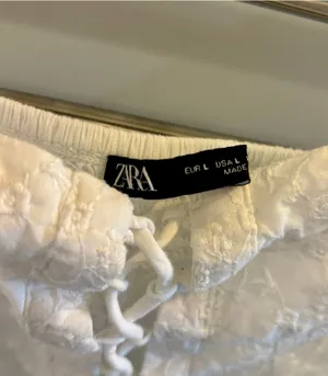 white ZARA floral embroidered tank top thumbnail 11