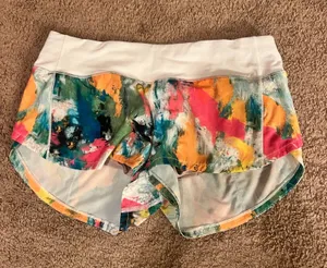 Lululemon Shorts splatter paint thumbnail 1
