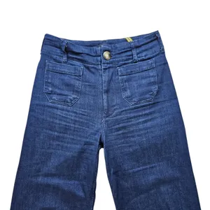 Maeve Anthropologie The Colette Jeans Womens 27 Crop High Rise Wide Leg Denim thumbnail 4
