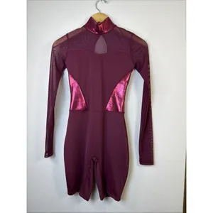 Womens WEISSMAN balera gymnastics dance ballet leotard small adult sa leotard thumbnail 3