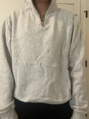Grey Brandy Melville Quarter-Zip thumbnail 1