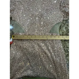 Mac Duggal Sequined Puff Shoulder Illusion Cutout Jumpsuit Blush 11273 Size 4 thumbnail 9