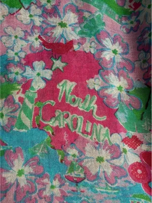 Lilly Pulitzer Floral Silk Cashmere Shawl Wrap thumbnail 9