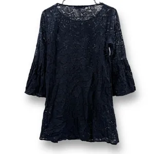 RTR Elizabeth and James Glorietta Navy Blue Lace‎ 3/4 Bell Sleeve Mini Dress thumbnail 7