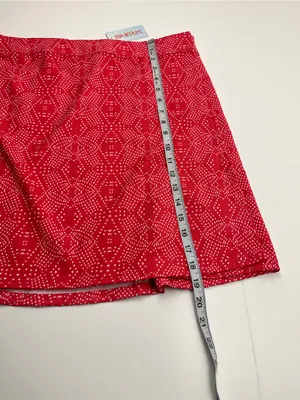RipSkirt‎ Hawaii Boho Teaberry Pink Red Skirt Hook & Loop Medium Vacation NEW thumbnail 6