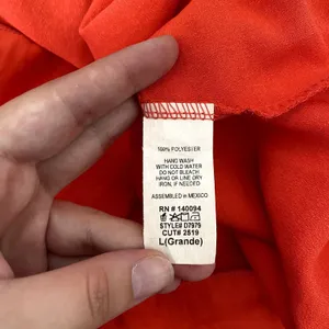 NWT See You Monday Midi‎ Slip Dress Solid Coral Orange Party Size Large thumbnail 6