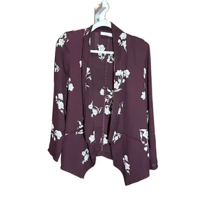 ASTR The Label Drape Front Floral Blazer Sz M‎ thumbnail 5