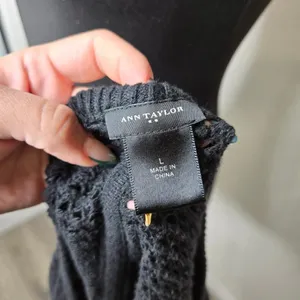 Ann Taylor Black‎ Knit Top thumbnail 3