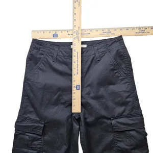 Levis 94 Baggy Cargo Pants Womens 27 Black Wide Leg Skater Paratrooper thumbnail 6
