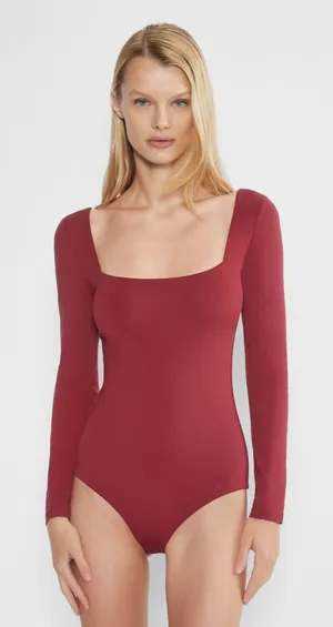 Aritzia contour full squareneck bodysuit  thumbnail 1