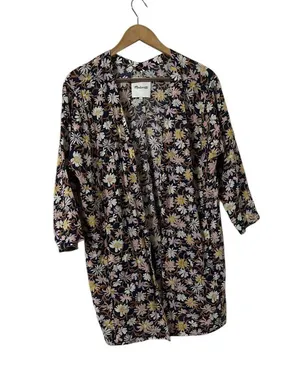 MADEWELL Poolhouse Cotton Floral Robe Jacket Kimono Top thumbnail 1