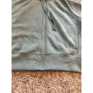 Bailey/44 Womens Sage Green Full Zip Raglan Hoodie Sweatshirt Size L 1955JA thumbnail 2