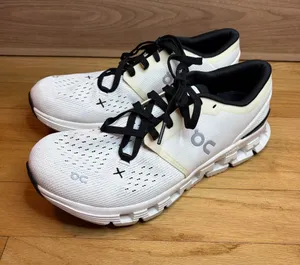 On Cloud X 4 Women's Sneakers in Ivory / Black - Size 8 thumbnail 1