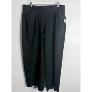 Old Navy High Rise Pixie Wide Leg Black XL Casual Minimalist Stretch Workwear thumbnail 2