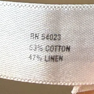 Gap Hip Slung Fit Trousers Off-white‎ Cotton Linen Wide Leg Pants 8 Regular thumbnail 11