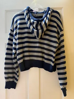 Edikted Striped Knit Hoodie thumbnail 4