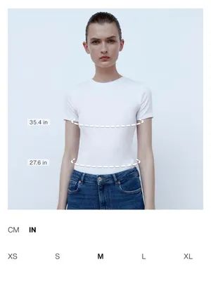 Zara ZW COLLECTION DENIM PUFF SLEEVE BLOUSE thumbnail 4