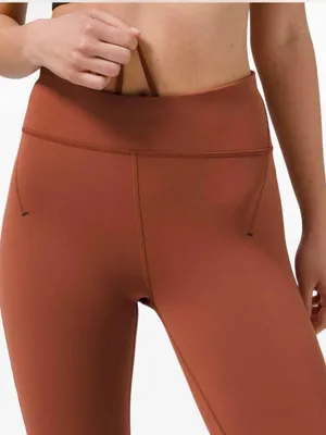 Lululemon Everlux & Mesh HR Tight 25" Dark Terracotta Leggings Size 6 thumbnail 3