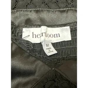 Heartloom Women's Black Satin Lace Sleeveless Cami Camisole Slip Tank Top Size M thumbnail 3