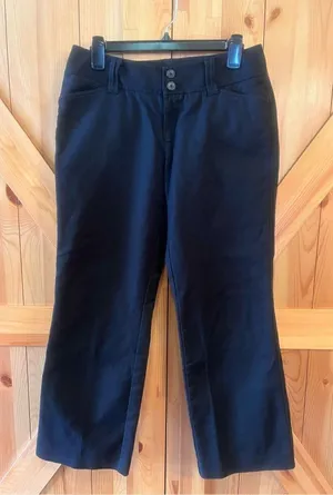 Eddie Bauer Pants Women's 6 Short Black Vashon Fit Straight Leg Pockets Stretch thumbnail 1