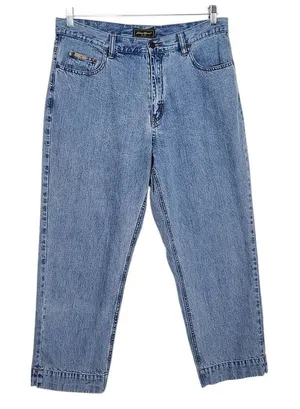 Eddie Bauer High-Rise Cropped Jeans Size 14 High-Rise Mom Jeans thumbnail 1