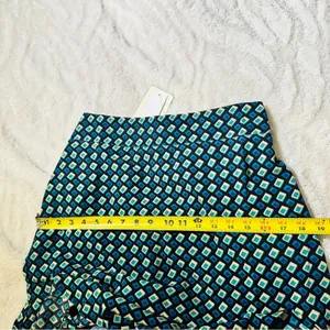 Band of Gypsies Colette Teal Geometric Mini Skirt Size M Cottagecore thumbnail 13