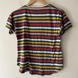 Madewell Whisper Cotton Crewneck T-Shirt in Lennie Stripe Multicolor‎ thumbnail 5