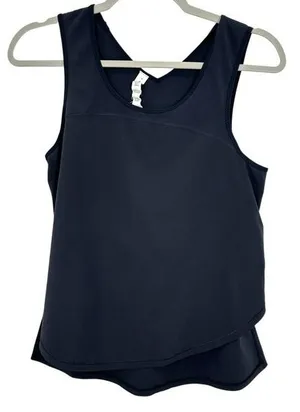 Lululemon Size‎ 4 Tank Black Asymmetrical Hem Tank Top Athleisure Workout Yoga thumbnail 1