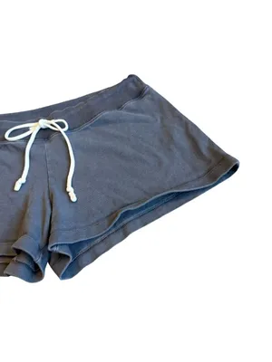 Brandy Melville Slate Blue Cotton Lounge Shorts Drawstring One Size Small thumbnail 4