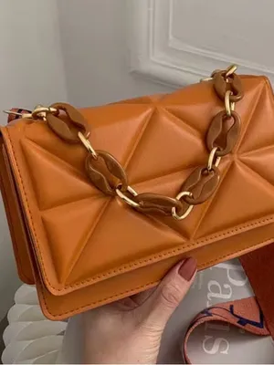 Quilted Faux-Leather Mini Shoulder Bag with Chain Detail thumbnail 5