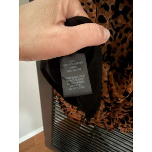 Lulus Intention Brown Leopard Burnout Velvet Print Dress Size M thumbnail 8