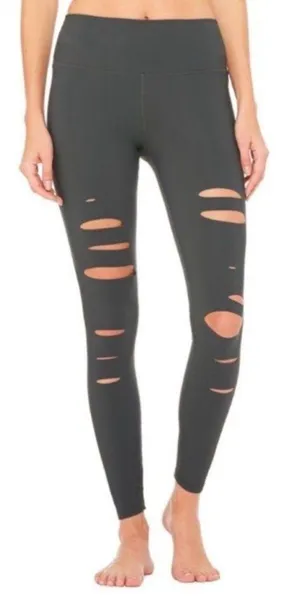 Alo warrior leggings in dark gray S thumbnail 1