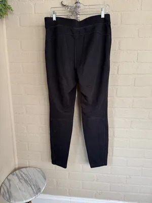 lululemon athletica pants pull on black zippered side pockets size 8 thumbnail 2