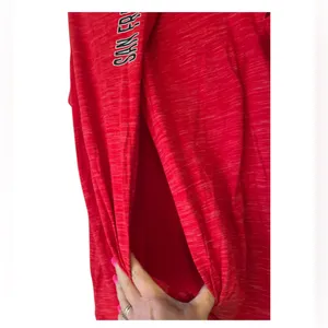 NFL Women's Large San Francisco 49ers Red Marathon Open Back‎ Tie Back Tank Top thumbnail 4